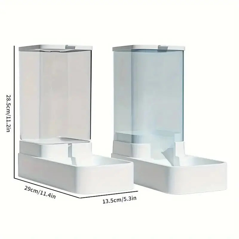 Distributeur Automatique 2-en-1 pour Chien & Chat – Grande Capacité 3,8L / 2,1kg – Design Moderne & Épuré