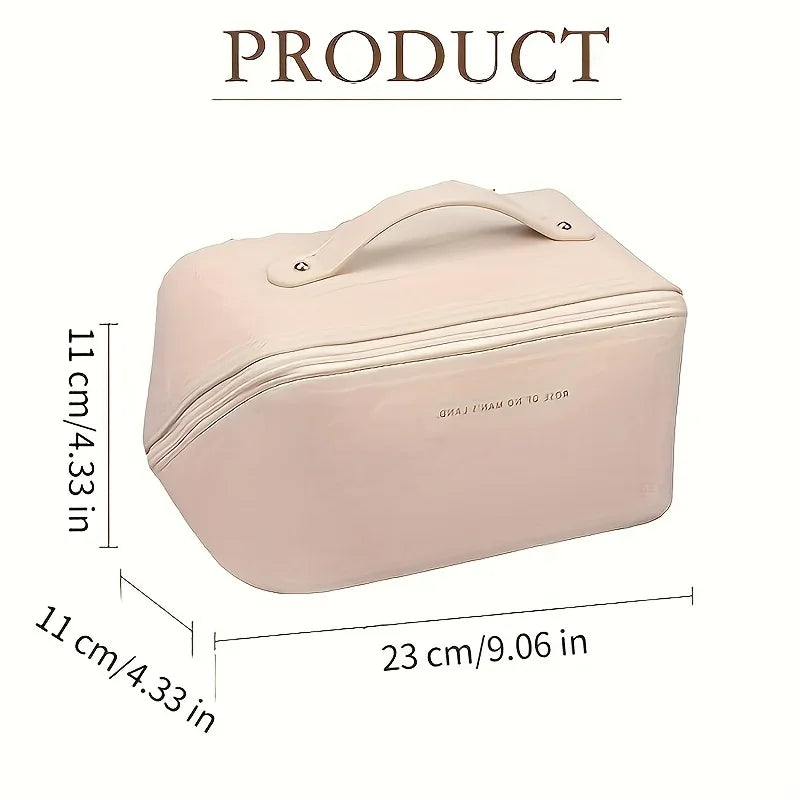 Pochette de maquillage en cuir étanche