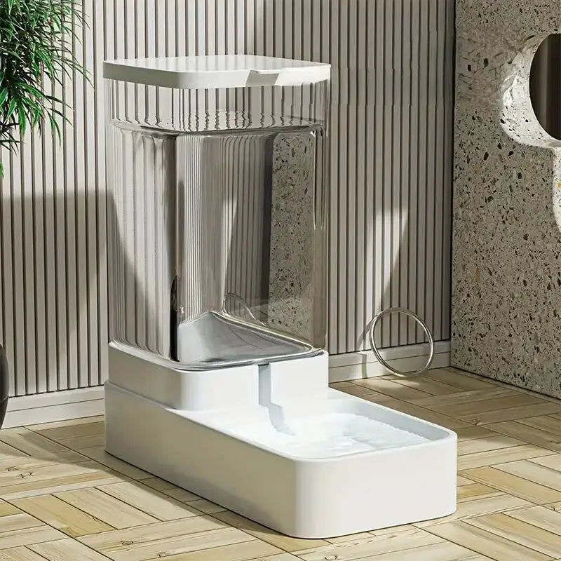 Distributeur Automatique 2-en-1 pour Chien & Chat – Grande Capacité 3,8L / 2,1kg – Design Moderne & Épuré