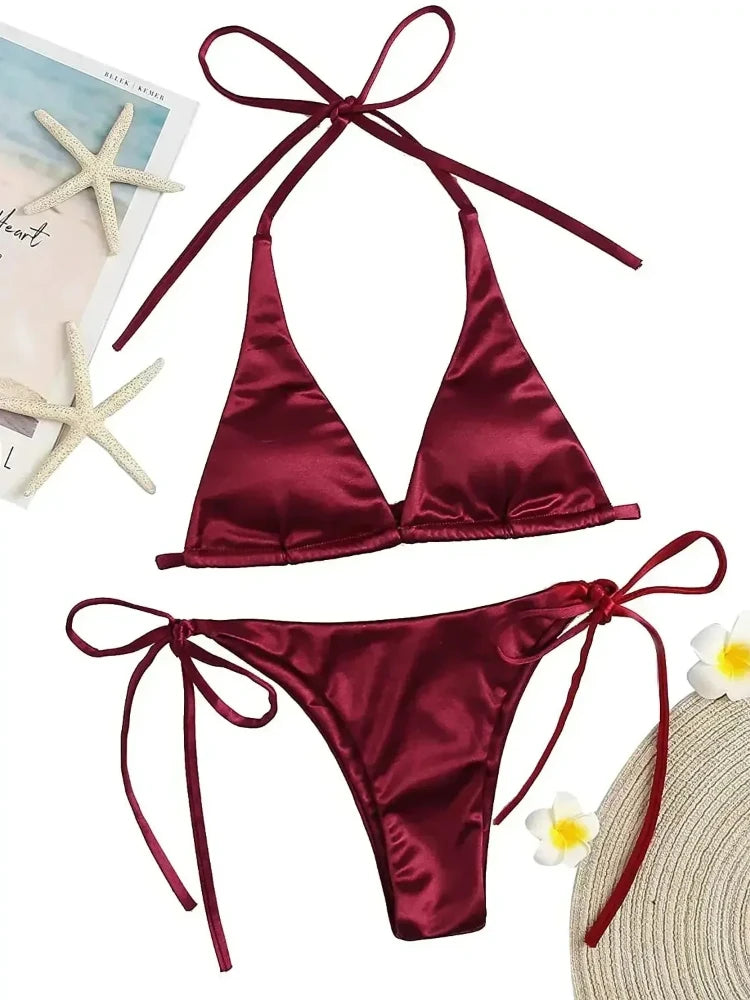 Collection "Emerald Shine" : Le Bikini en Satin Incontournable de l'Été 2026