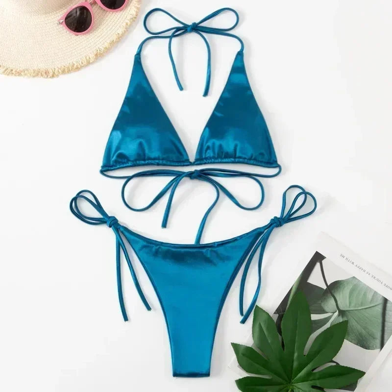 Collection "Emerald Shine" : Le Bikini en Satin Incontournable de l'Été 2026